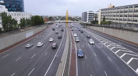 Perth City Traffic on Freeway Going Back to Normal