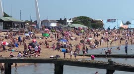 Southend seafront bank holiday Monday