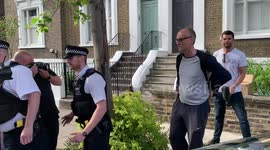 File footage of UK PM's chief adviser Dominic Cummings leaving London home