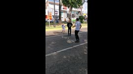 Little Blond Boys Dancing in Mexico
