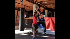 7 year old sister and 6 year old brother training the house down