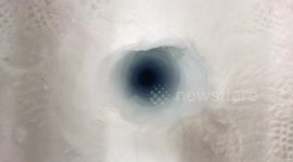 Antarctic ice core drilling discovers air bubbles from the 1870s