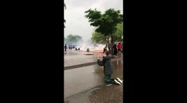 Man seen begging police to 'stop shooting' during George Floyd protest in Minneapolis