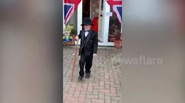 A little lad who has been dressing up as heroes and key workers for each 'clap for carers' finished up with an epic tribute to firemen