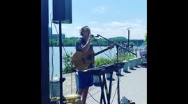 Street performance on Memorial Day