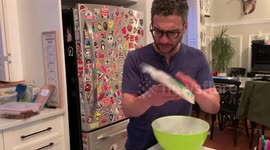 Dad attempts to make salted fish during coronavirus lockdown