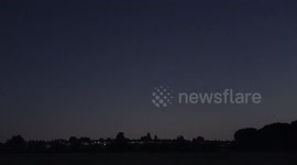 The International Space Station Seen before The Space X Rocket Docking