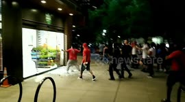 George Floyd: Protestors smash a Whole Foods storefront in uptown Dallas