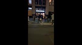 Banana Republic store break in 5th Ave