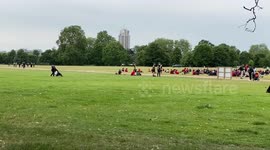 Black life’s matter protest gets underway at Hyde park