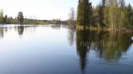 Swedish authorities empty lakes to prepare for late spring snow-melt floods