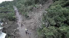 A family of 7 members would have been buried by avalanche caused by the rains in El Salvador