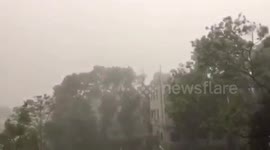 Rainy Storm in Countryside Amazing view