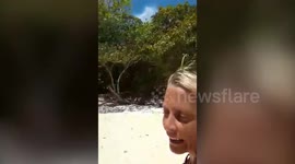 Brit returns home after being stuck on a paradise island for two months