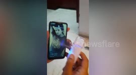 Man shows an ingenious way to sanitize gadgets amidst rising concern for COVID-19 infection across the globe