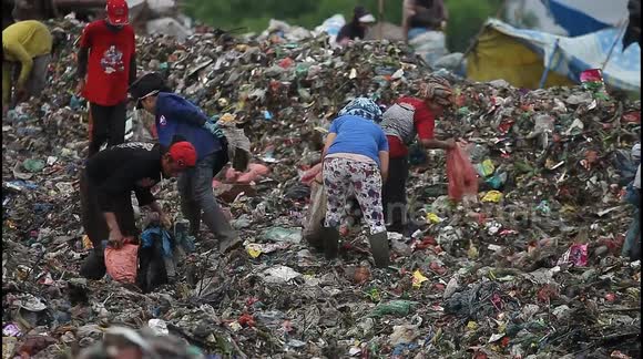 World Environment Day: A mountain of plastic garbage at Medan Marelan landfill, Indonesia