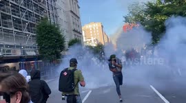 Washington, D.C. protesters dispersed by mounted police officers during George Floyd demonstration
