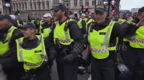Violent clashes erupt at Black Lives Matter protest in London