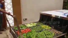 Disinfectant oven to sanitise vegetables amid COVID-19 pandemic in central India