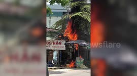 Fire hits popular restaurant in Hanoi, Vietnam