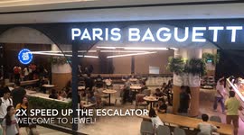 Changi Airport Jewel Fountain and Plenty of People Hari Raya Public Holiday