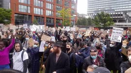 Black Lives matter demo in Manchester