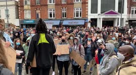 Protestors gather Black Lives Matter Tunbridge Wells