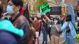 Young Black Lives Matter protestors, Melbourne