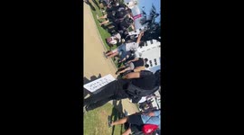 Jeremy Meeks is a spotted at the BLM March event.