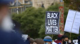 BLM protest sign, Melbourne