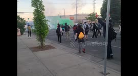 Minneapolis police dispersing protests in May 30th