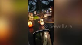 Hilarious video shows kids go through McDonalds drive-thru in 'Little Tikes' toy cars