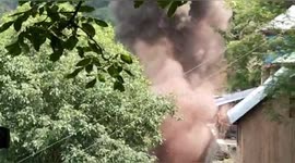 Indian Army detonate unexploded shell in Uri on Indo Pak Border.