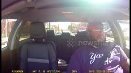 Plain Clothes Cops Chase Man On Dirtbike (Cabin View)