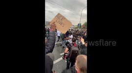 Protesters in Geneva dance for Black Lives Matter