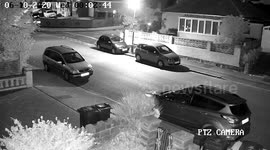 Police hunt for driver caught on CCTV crashing into a house