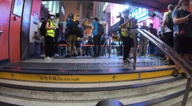 Protesters are surrounded by riot police and arrested in Mongkok