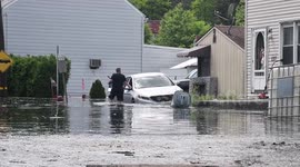Major flooding with boat rescue in Gilberton, Pa #6