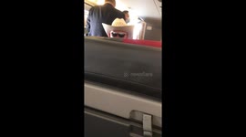 Airline passenger flummoxed by baldy cowboy