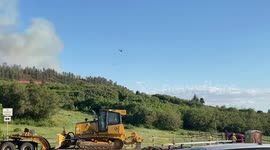 Firefighters battle to contain flames as East Canyon blaze extends to 2,700 acres