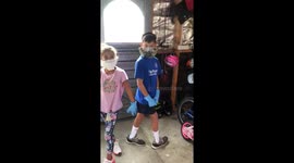 New Zealand dad uses family as models for coronavirus masks despite country virtually defeating virus