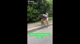 Saving an alligator from the middle of the street in South Carolina