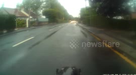 Bloody hell mate, use use your indicators. Frustrated driver confronts cyclists for not indicating their intention to go straight at a roundabout