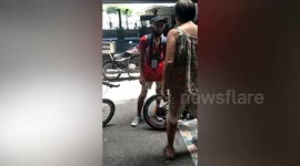 Kind shop owner gives free bike to struggling pensioner in the Philippines