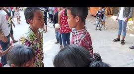 Khmer game in Christmas time