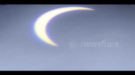 Watch - Half Sun seen in kurukshetra during solar eclipse