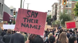 Black Lives Matter March in Vancouver, Canada