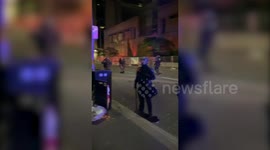 Protesters demonstrate in Portland, Oregon