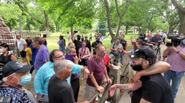 Tensions rise over removal of Christooher Columbus Statue In Connecticut