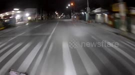 Brave delivery rider chases alleged hit-and-run driver in the Philippines